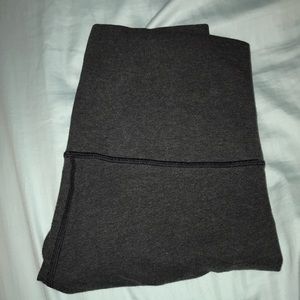 lululemon dark grey cotton high waisted leggings